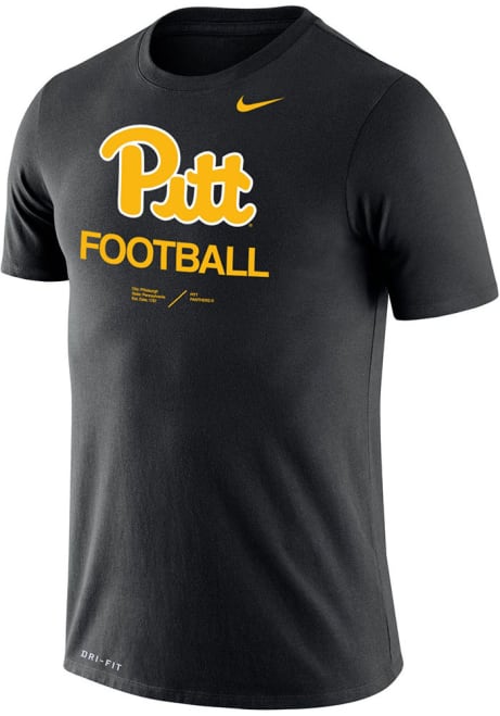 Pitt Panthers Black Nike Legend Football Locker Room Short Sleeve T Shirt