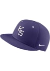Main image for Nike K-State Wildcats Mens Purple Aero True On-Field Baseball Fitted Hat
