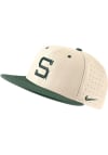 Main image for Nike Michigan State Spartans Mens Tan Aero True On-Field Baseball Fitted Hat