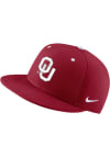 Main image for Nike Oklahoma Sooners Mens Cardinal Aero True On-Field Baseball Fitted Hat