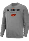 Main image for Nike Oklahoma State Cowboys Mens Grey Club Fleece Baseball Long Sleeve Crew Sweatshirt