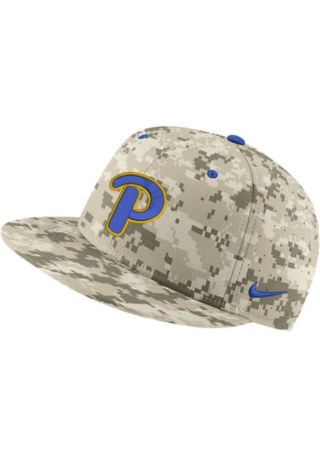 Pitt Panthers Nike Aero True On-Field Baseball Fitted Hat - Tan