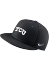 Main image for Nike TCU Horned Frogs Mens Black Aero True On-Field Baseball Fitted Hat