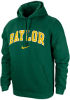 Main image for Nike Baylor Bears Mens Green Arched School Name Long Sleeve Hoodie