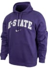 Main image for Nike K-State Wildcats Mens Purple Arched School Name Long Sleeve Hoodie