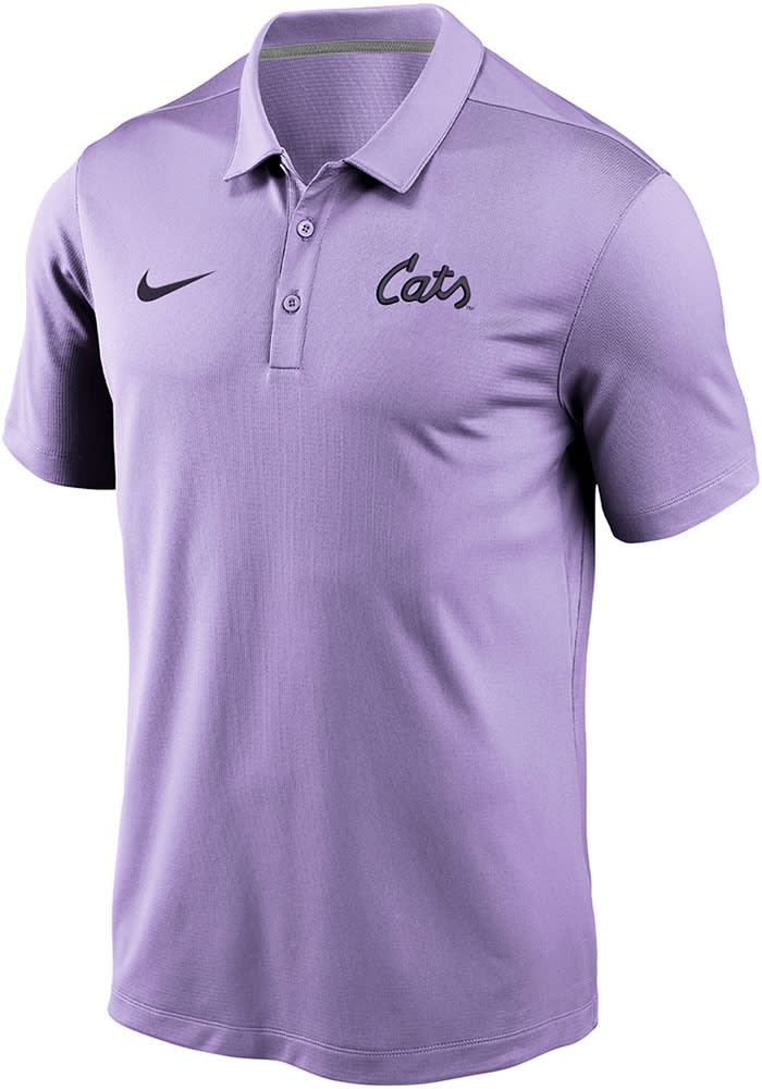 Nike KState Wildcats Lavender Script Varsity Short Sleeve Polo Lavender 100 POLYESTER Size 2XL Rally House