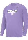 Main image for Nike K-State Wildcats Mens Lavender EMAW Club Fleece Long Sleeve Crew Sweatshirt
