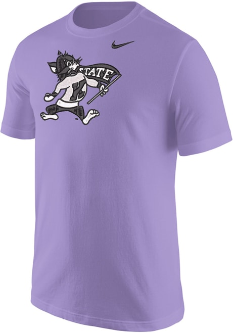 K-State Wildcats Lavender Nike Willie Core Short Sleeve T Shirt