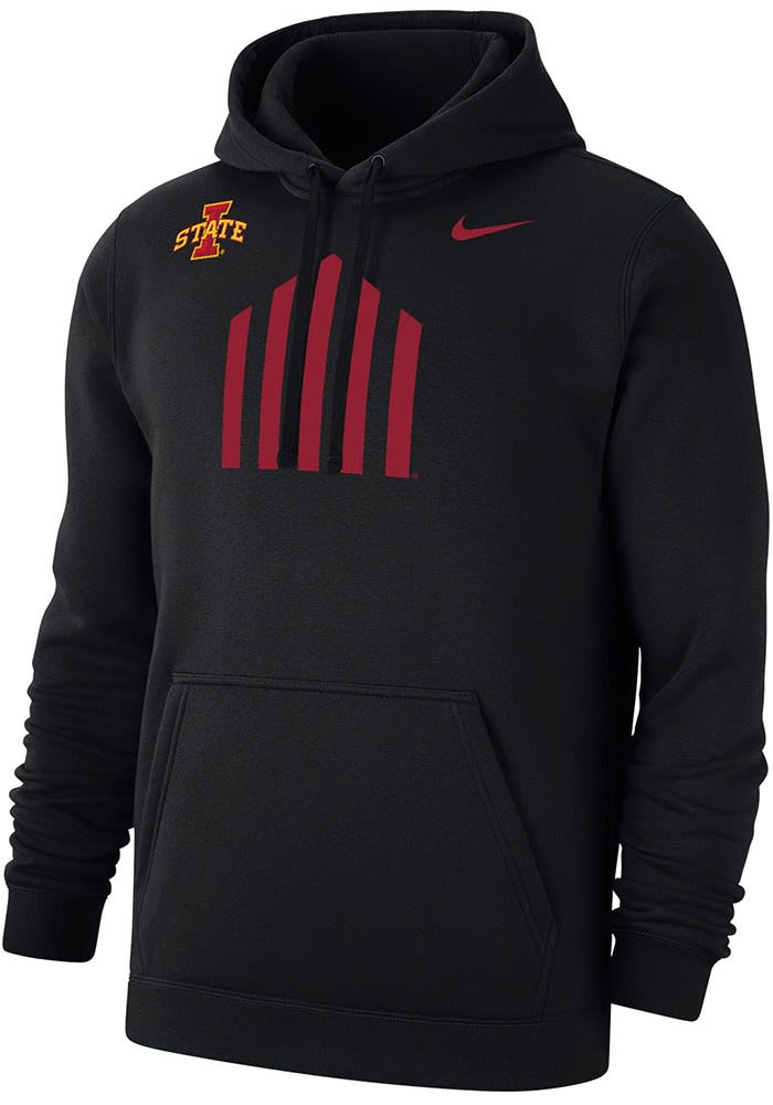 Nike Iowa State Cyclones Mens Black Jack Trice Symbol Long Sleeve Hoodie