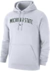 Main image for Nike Michigan State Spartans Mens White Arch Name Long Sleeve Hoodie
