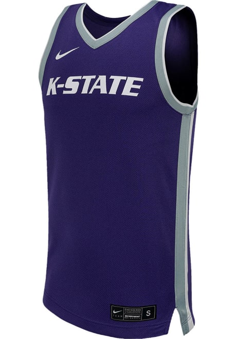 Mens K-State Wildcats Purple Nike NIL Team Replica Basketball Jersey