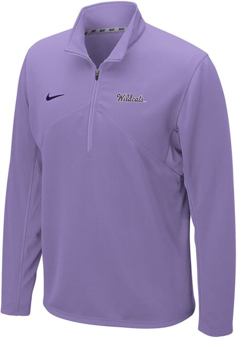 Mens K-State Wildcats Lavender Nike Dri-Fit 1/4 Zip Pullover
