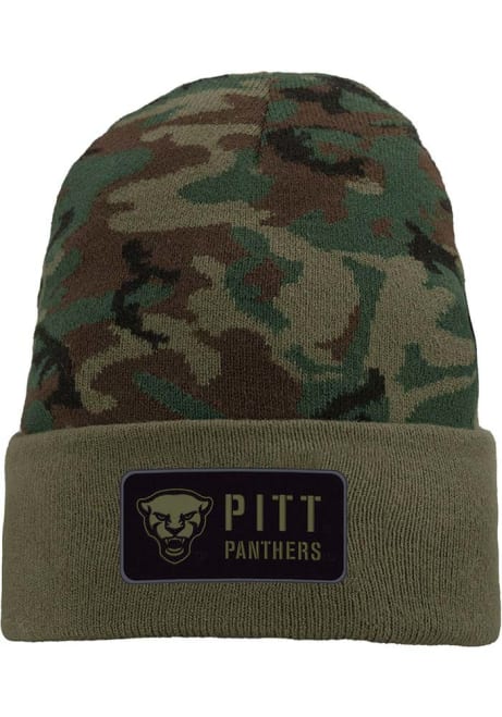 Pitt Panthers Nike Cuffed Logo Beanie Mens Knit Hat - Green