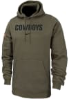 Main image for Nike Oklahoma State Cowboys Mens Olive Military Long Sleeve Hoodie