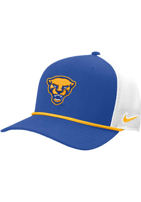 Nike Blue Pitt Panthers Visor Rope Mascot Trucker Adjustable Hat