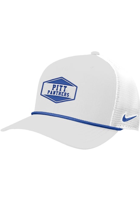 Nike White Pitt Panthers Visor Rope Trucker Adjustable Hat