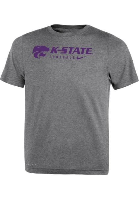 Toddler K-State Wildcats Grey Nike Legend Team Issue Short Sleeve T-Shirt