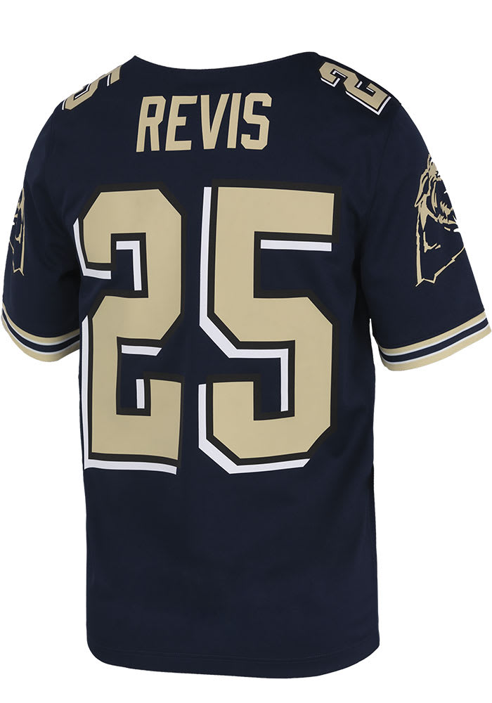 Darrelle Revis Mens NAVY Pitt Panthers Retro Football Jersey