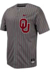 Main image for Nike Oklahoma Sooners Mens Grey Pinstripe Replica Jersey