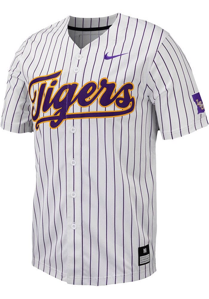 Nike LSU Tigers Pinstripe Replica WHITE