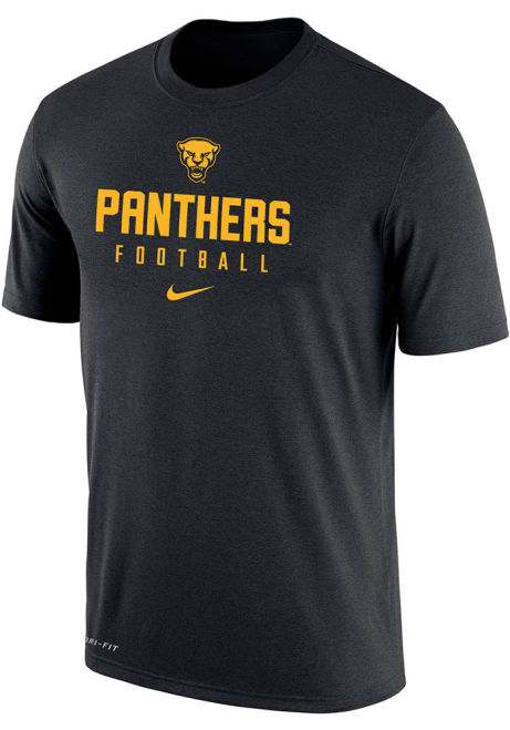 Pitt Panthers Black Nike Team Issue Football Short Sleeve T Shirt