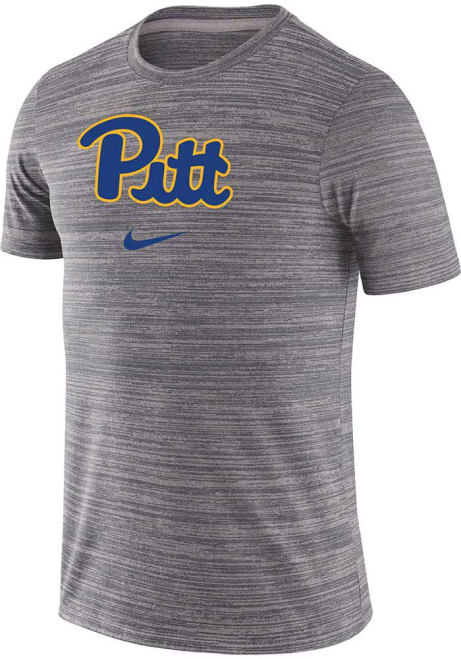 Pitt Panthers Grey Nike Velocity Team Issue Short Sleeve T Shirt