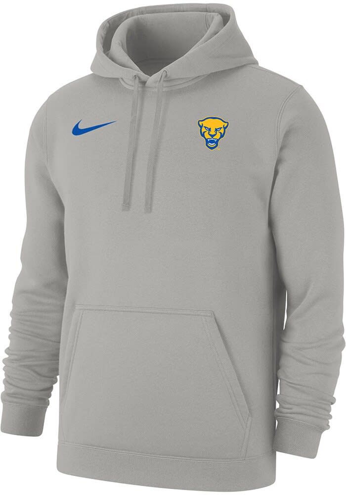 Nike Pitt Panthers Sideline Club Fleece Hoodie GREY