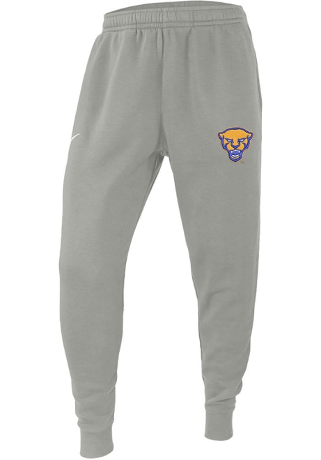 Mens Pitt Panthers Grey Nike Sideline Club Fleece Jogger Sweatpants