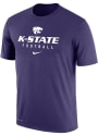 K-State Wildcats Nike Team Issue Football T Shirt - Purple