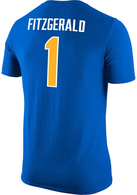 Larry Fitzgerald Jr Nike Mens Blue Pitt Panthers Name and Number Player T Shirt