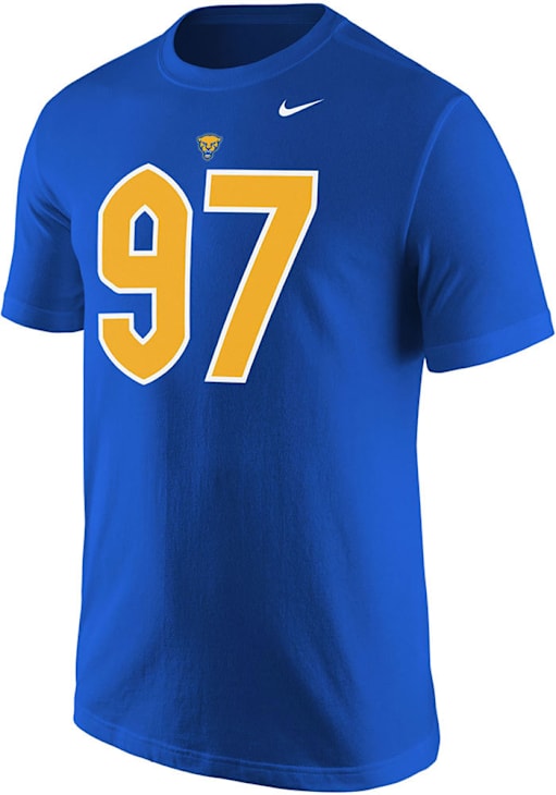 Aaron Donald Mens ROYAL Pitt Panthers Aaron Donald Player T Shirt