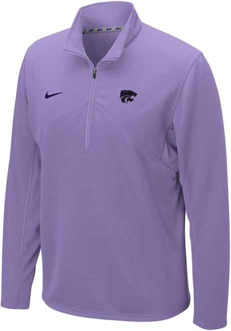 Mens K-State Wildcats Lavender Nike Training 1/4 Zip Pullover