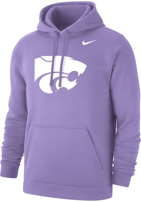Mens K-State Wildcats Lavender Nike Club Fleece Hooded Sweatshirt
