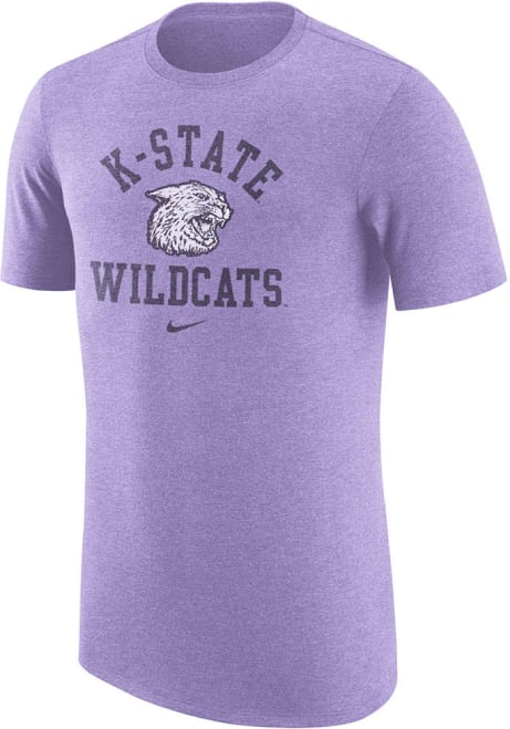 K-State Wildcats Lavender Nike Vintage Triblend Short Sleeve Fashion T Shirt