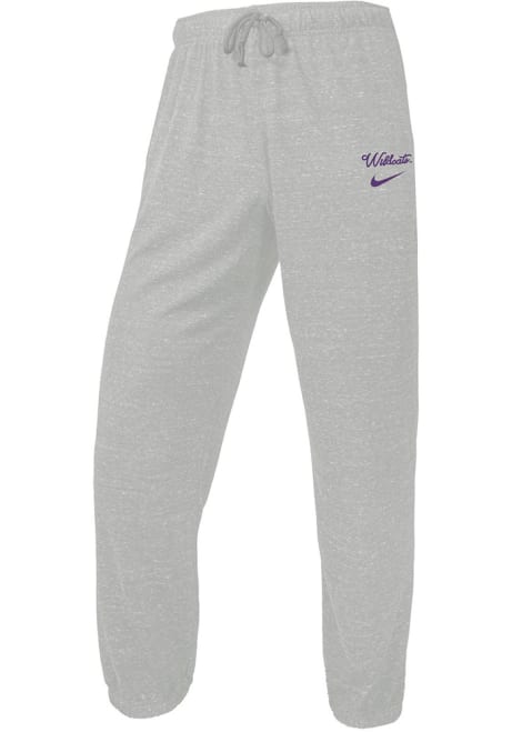 Womens K-State Wildcats Grey Nike Gym Vintage Sweatpants
