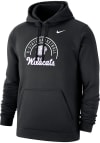 Main image for Nike K-State Wildcats Mens Black Rounded Arch Mascot Basketball Long Sleeve Hoodie