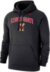 Main image for Mens Cincinnati Bearcats Black Nike Club Fleece Hooded Sweatshirt