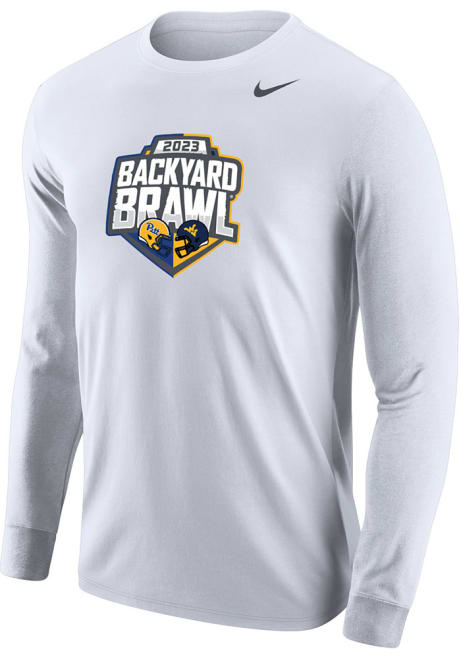 Mens Pitt Panthers White Nike Backyard Brawl Official Logo Tee