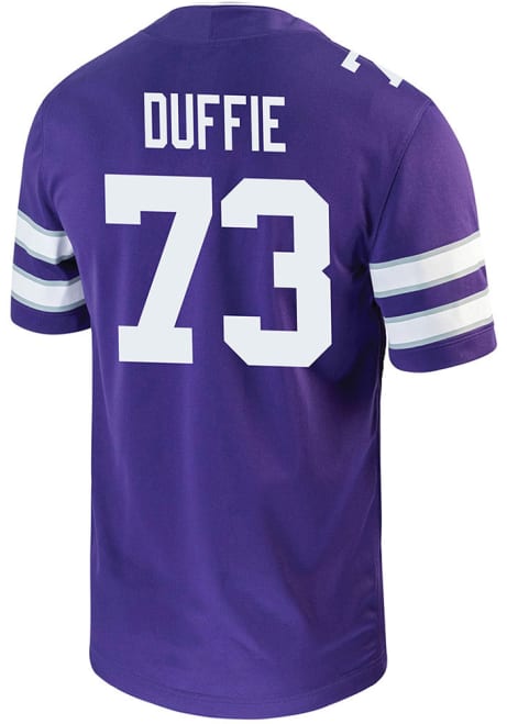 Christian Duffie Nike Mens Purple K-State Wildcats Game Name And Number Football Jersey