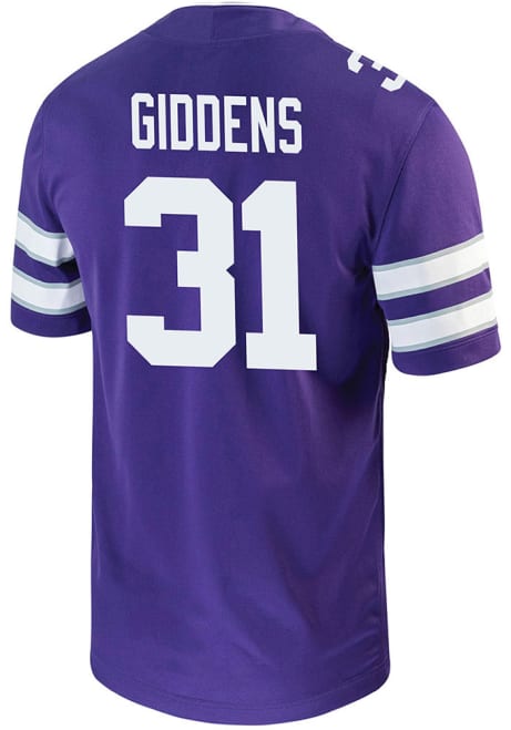 DJ Giddens Nike Mens Purple K-State Wildcats Game Name And Number Football Jersey