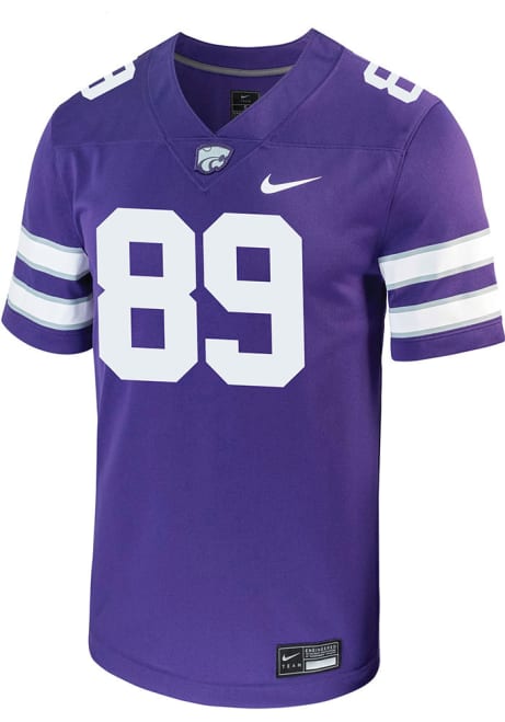 Erik Pizarro Nike Mens Purple K-State Wildcats Game Name And Number Football Jersey