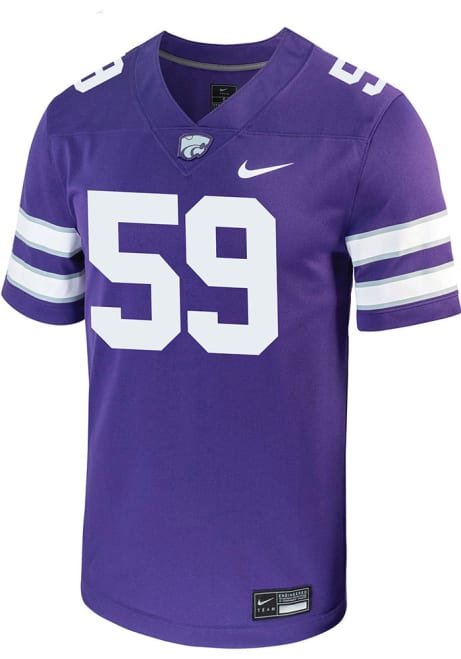 Gabriel Roland Nike Mens Purple K-State Wildcats Game Name And Number Football Jersey