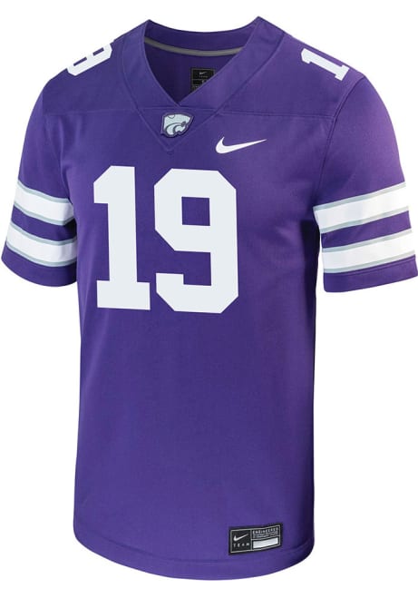 Garrett Harstad Nike Mens Purple K-State Wildcats Game Name And Number Football Jersey