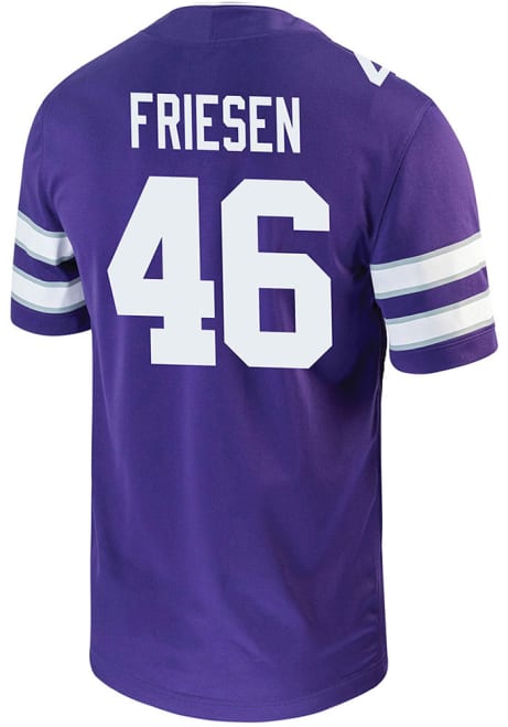 Jace Friesen Nike Mens Purple K-State Wildcats Game Name And Number Football Jersey