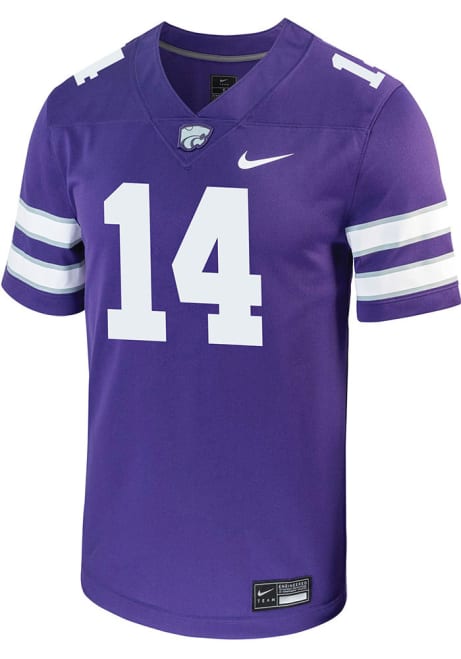 Jet Dineen Nike Mens Purple K-State Wildcats Game Name And Number Football Jersey