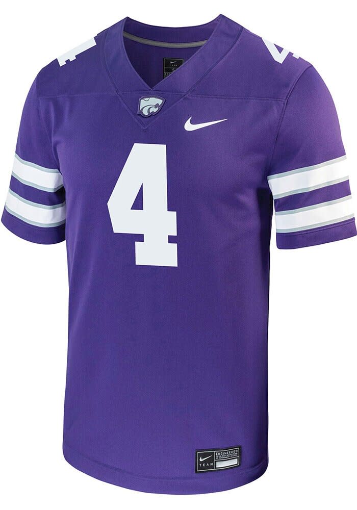 Joe Jackson K-State Wildcats PURPLE NIL Game Jersey - 19867010
