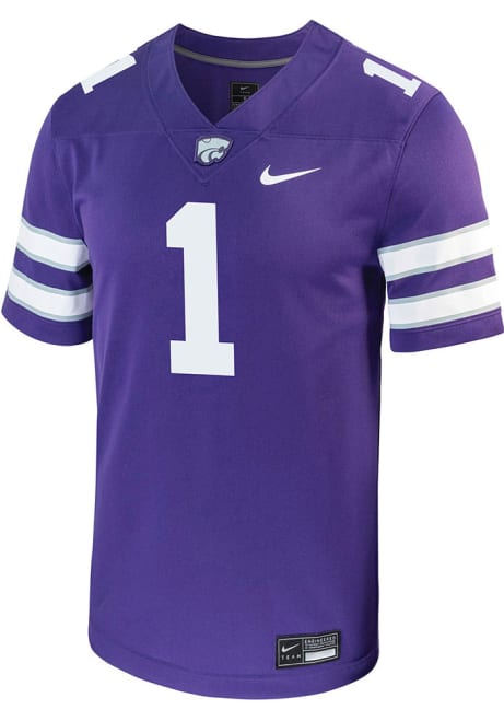 Keenan Garber Nike Mens Purple K-State Wildcats Game Name And Number Football Jersey