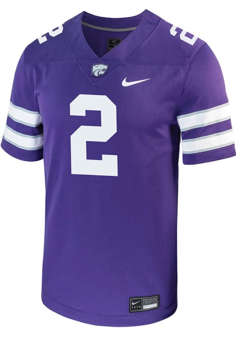 Kobe Savage Nike Mens Purple K-State Wildcats Game Name And Number Football Jersey