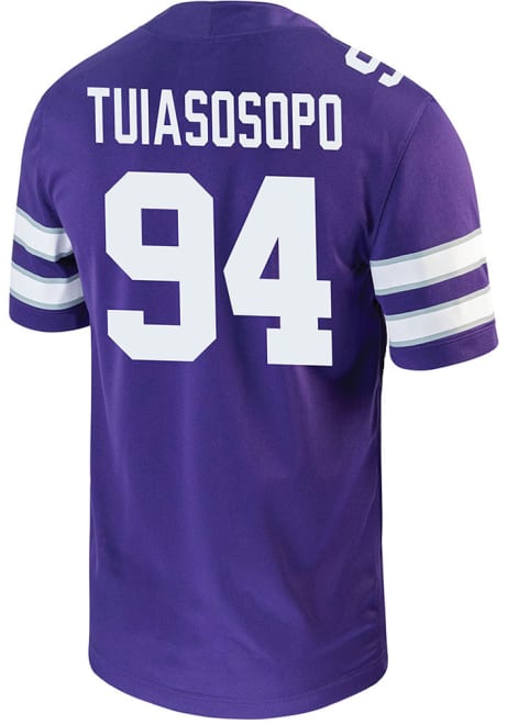 Titus Tuiasosopo Nike Mens Purple K-State Wildcats Game Name And Number Football Jersey