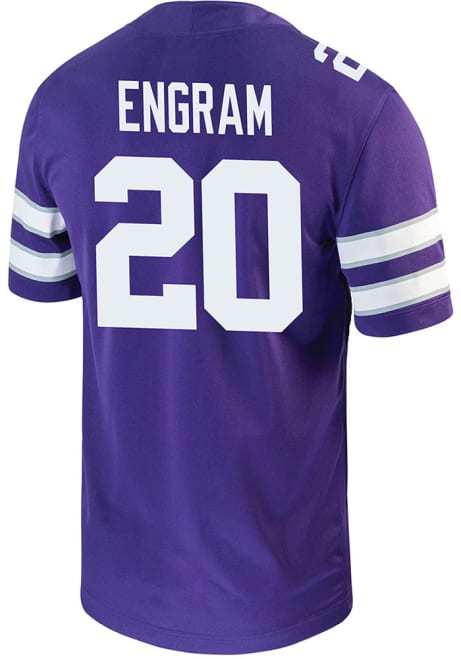 Trey Engram Nike Mens Purple K-State Wildcats Game Name And Number Football Jersey